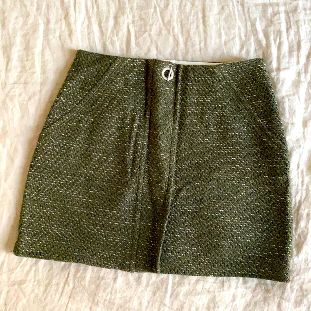 Sandro woven mini skirt